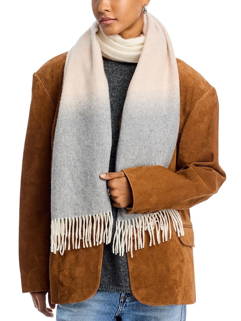 C by Bloomingdale's Cashmere Ombre Oversized Scarf - Exclusive